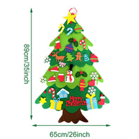 DIY Kids Felt Christmas Tree - Montessori Toys & Decorations for Home, Navidad 2023 Santa Claus Xmas Ornaments