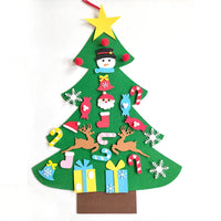 DIY Kids Felt Christmas Tree - Montessori Toys & Decorations for Home, Navidad 2023 Santa Claus Xmas Ornaments